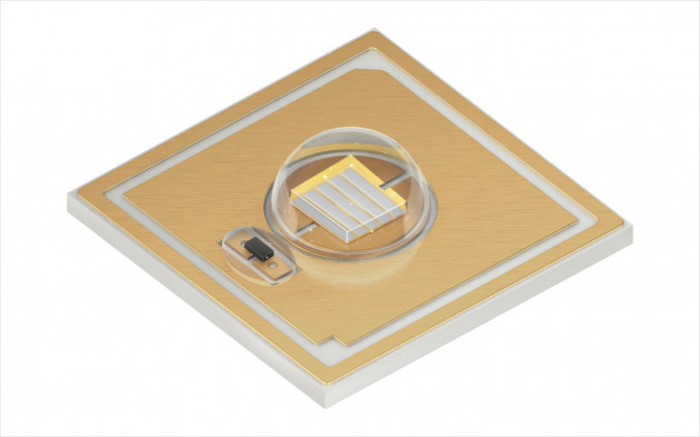 根据内部测试，艾迈斯欧司朗的高功率UV-C LED在最高杀菌效率波长时，具有市场领先的电光转化效率