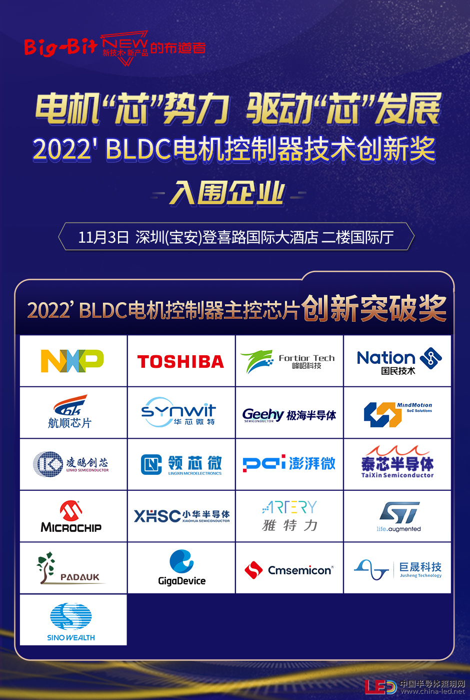 2022’电机控制器评选活动入围企业名单揭晓！